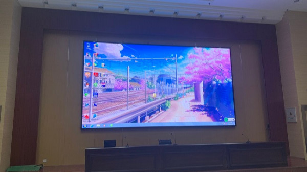 南京某事业单位室内全彩LED大屏顺利验收！